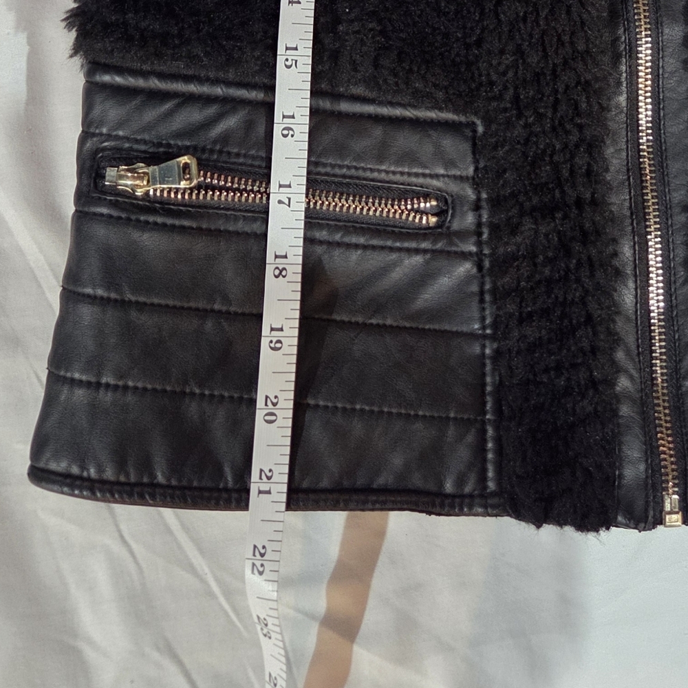 Cavalini Ci Sono Black Faux Fur Jacket - Picture 9 of 9